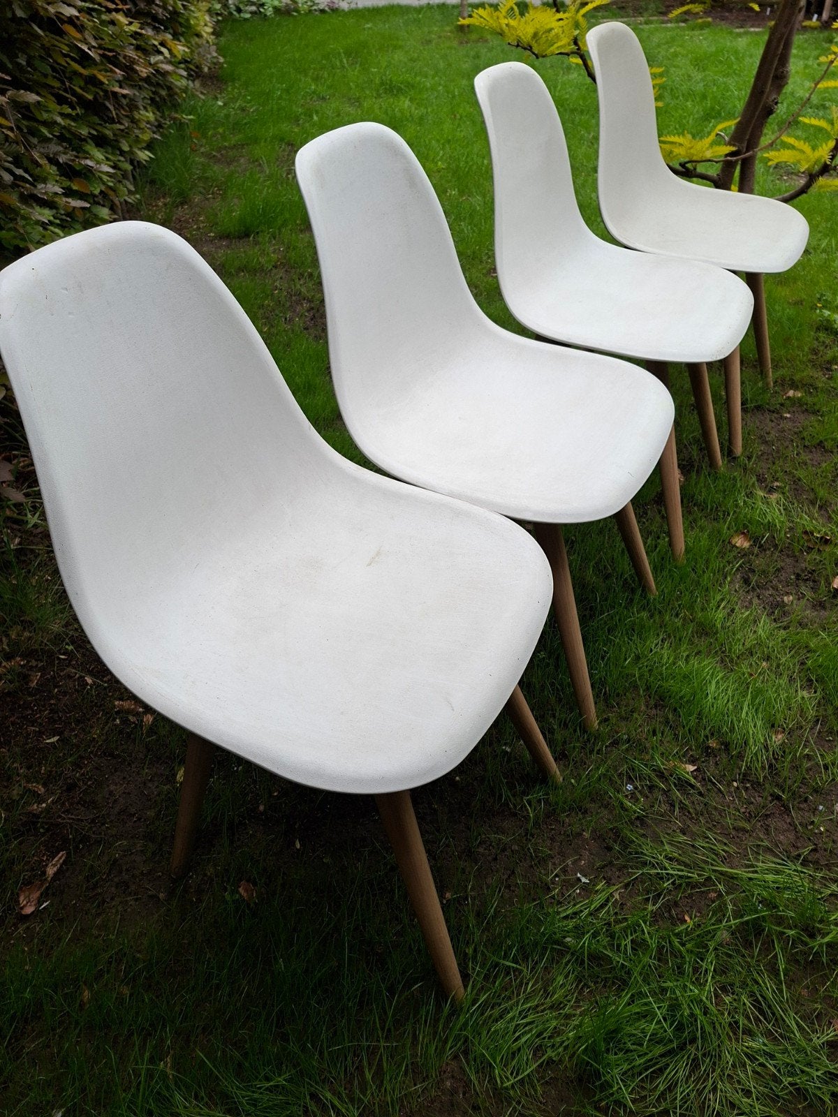 Witte terrasstoelen (4 stuks), Ophalen