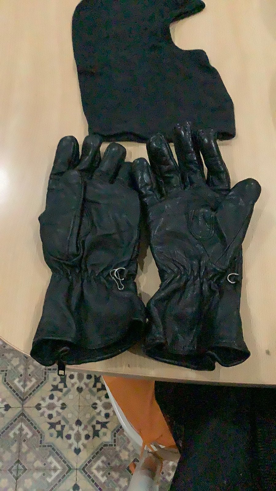 Gants en  cuir pour motard, Motos, Enlèvement, Gants