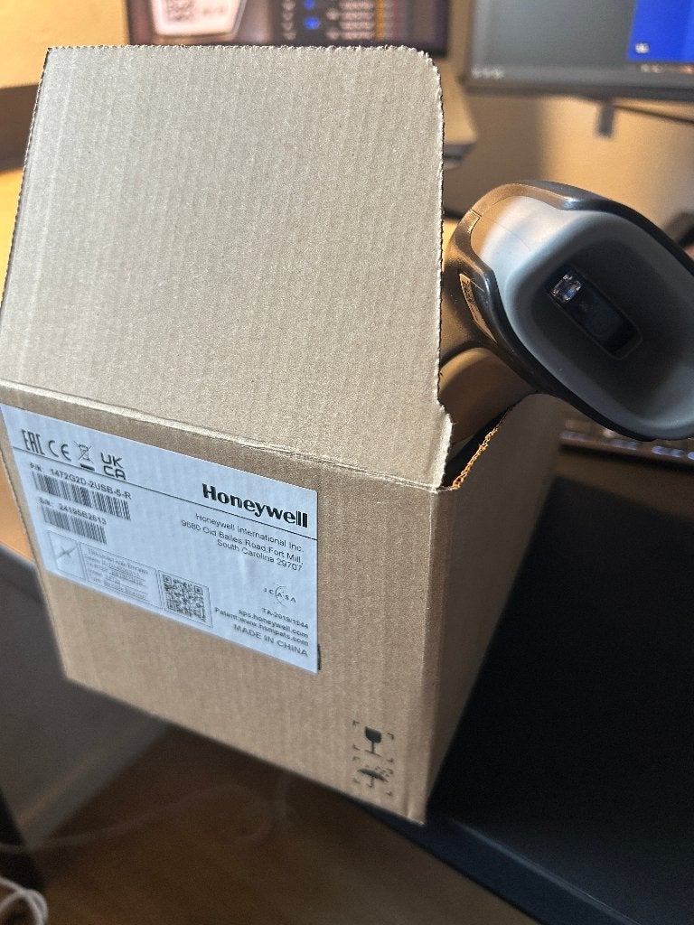 Honeywell Voyager XP 1472g draadloze scanner + laadstation, Computers en Software, Scanners, Ophalen of Verzenden, Zo goed als nieuw