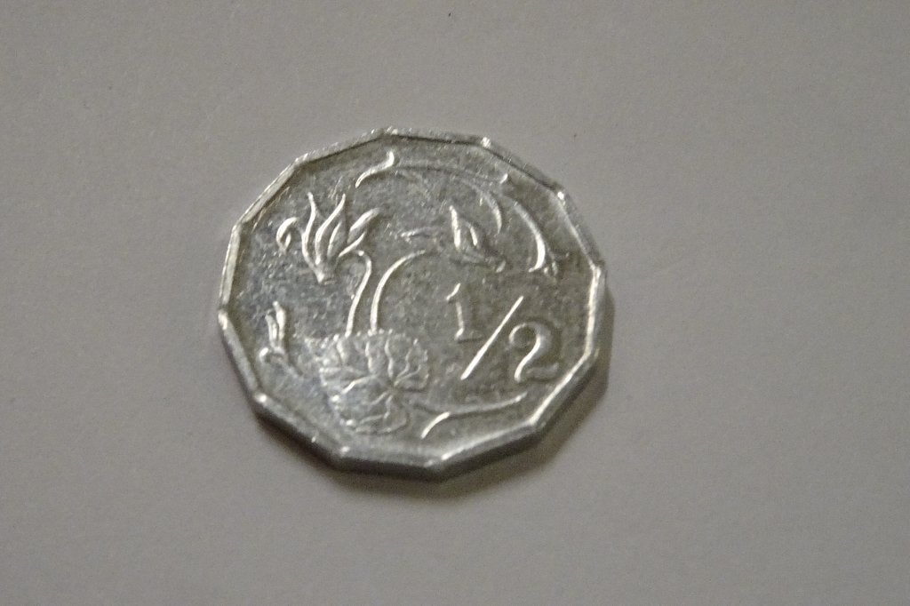 Munt 1/2 cent uit Cyprus 1983, Postzegels en Munten, Ophalen of Verzenden, Overige landen, Losse munt