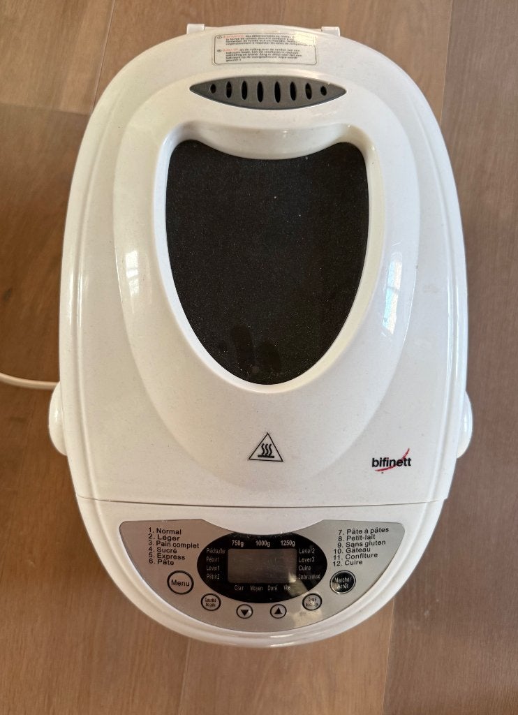 Broodmachine, Gebruikt, Kijkvenster, 1200 tot 1600 gram deeg, Ophalen