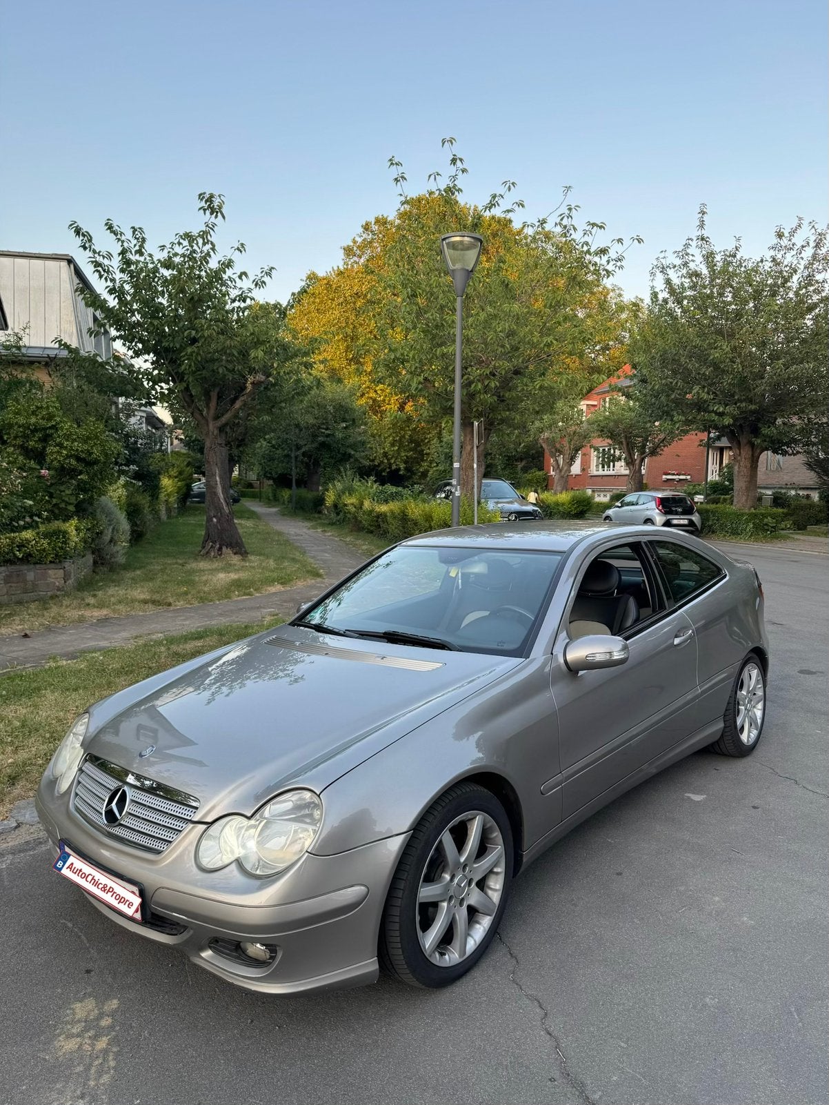Mercedes-Benz C180 Kompressor SportCoupé, Cuir, Argent ou Gris, Achat, Boîte manuelle