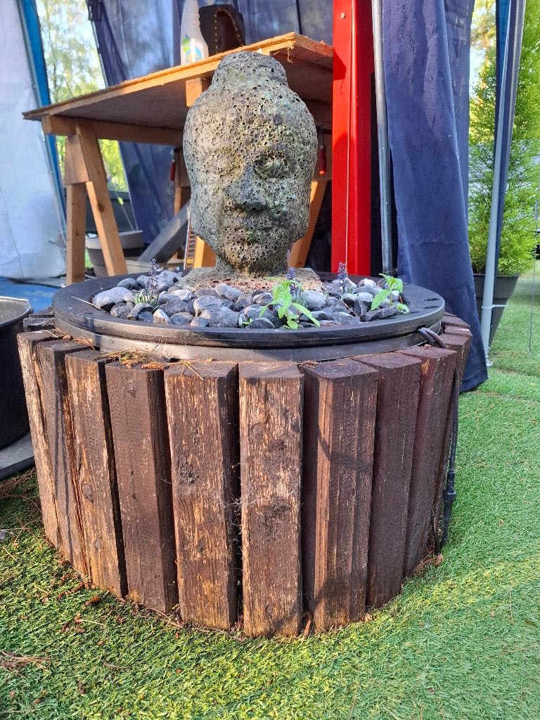 Fonteintje boeda, Tuin en Terras, Ophalen, Gebruikt, Beton, Fontein
