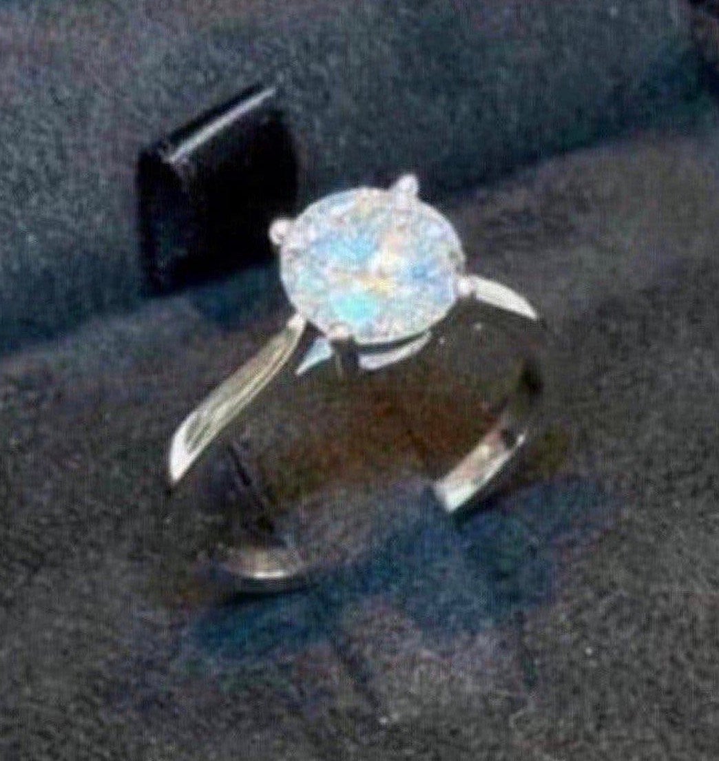Nieuwe witgouden aanzoeksring met VS diamant van 2.10ct!, Bijoux, Sacs & Beauté, Neuf, Enlèvement ou Envoi, Or, 17 à 18