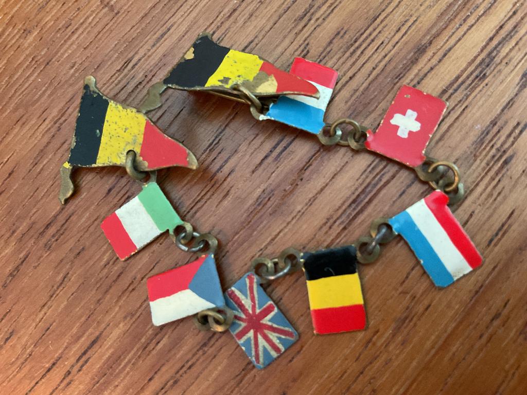 Chaînette de libération BELGIQUE hommage Première Guerre, Enlèvement, Autres, Emblème ou Badge