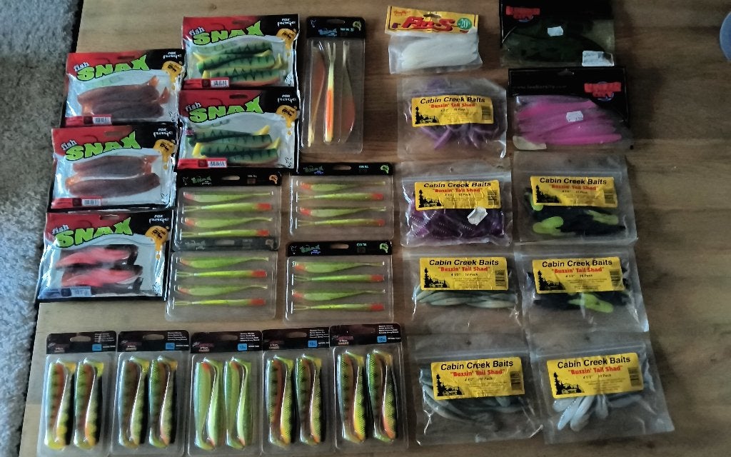 Fox Rage Snax.Cabin Creek.Lunker City kunstaas, Ophalen of Verzenden, Nieuw, Complete set