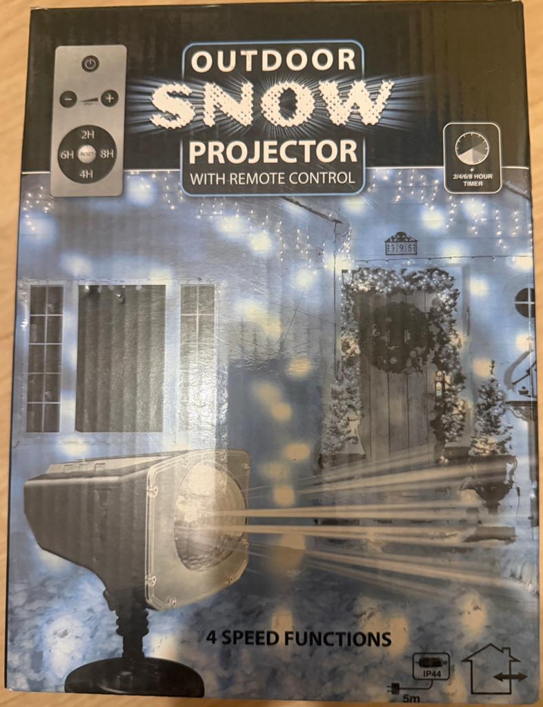 Outdoor snow projector met afstandsbediening, Ophalen, Zo goed als nieuw, Laser