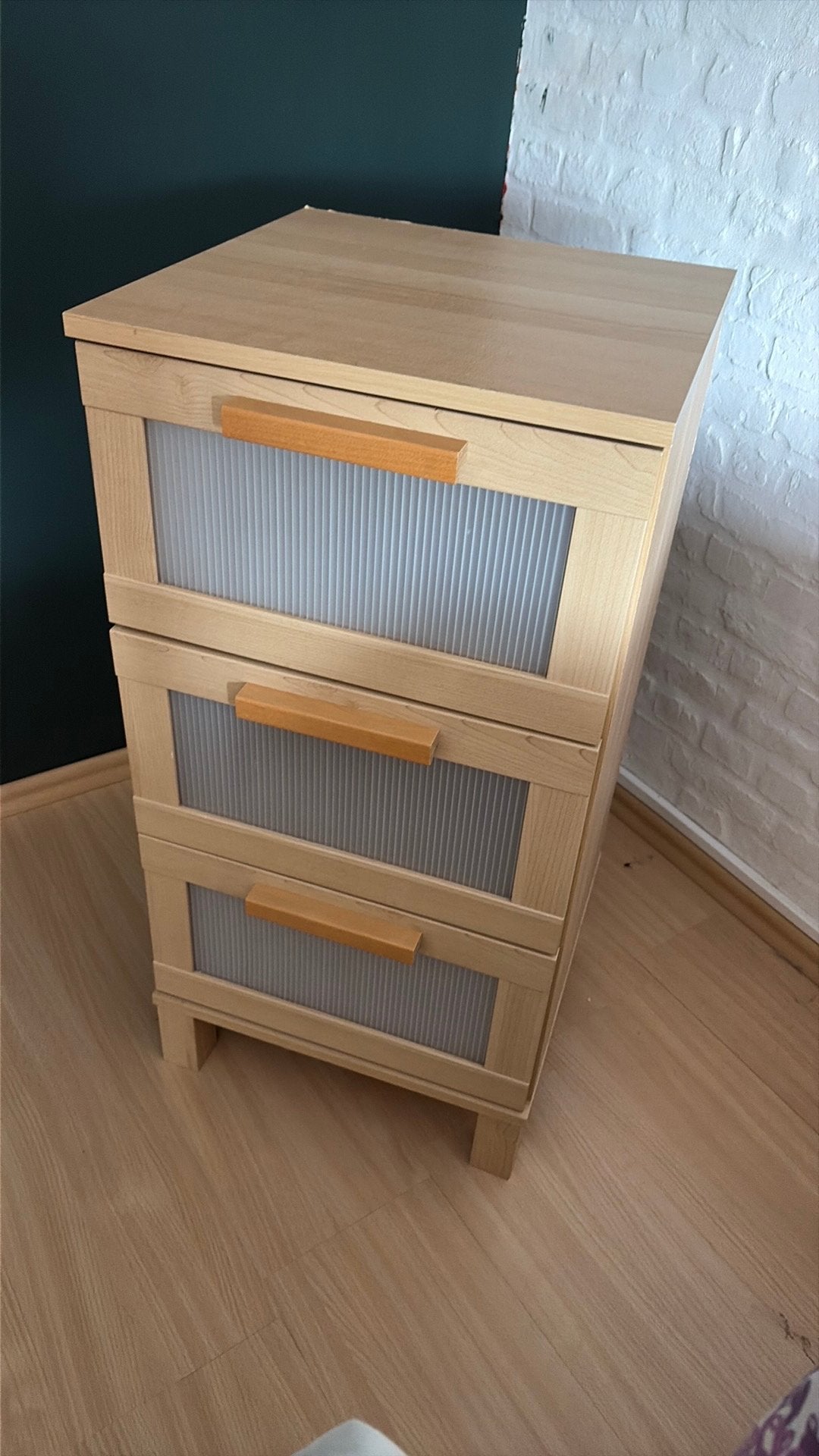 IKEA nachtkastje, Huis en Inrichting, Ophalen, Gebruikt, Hout