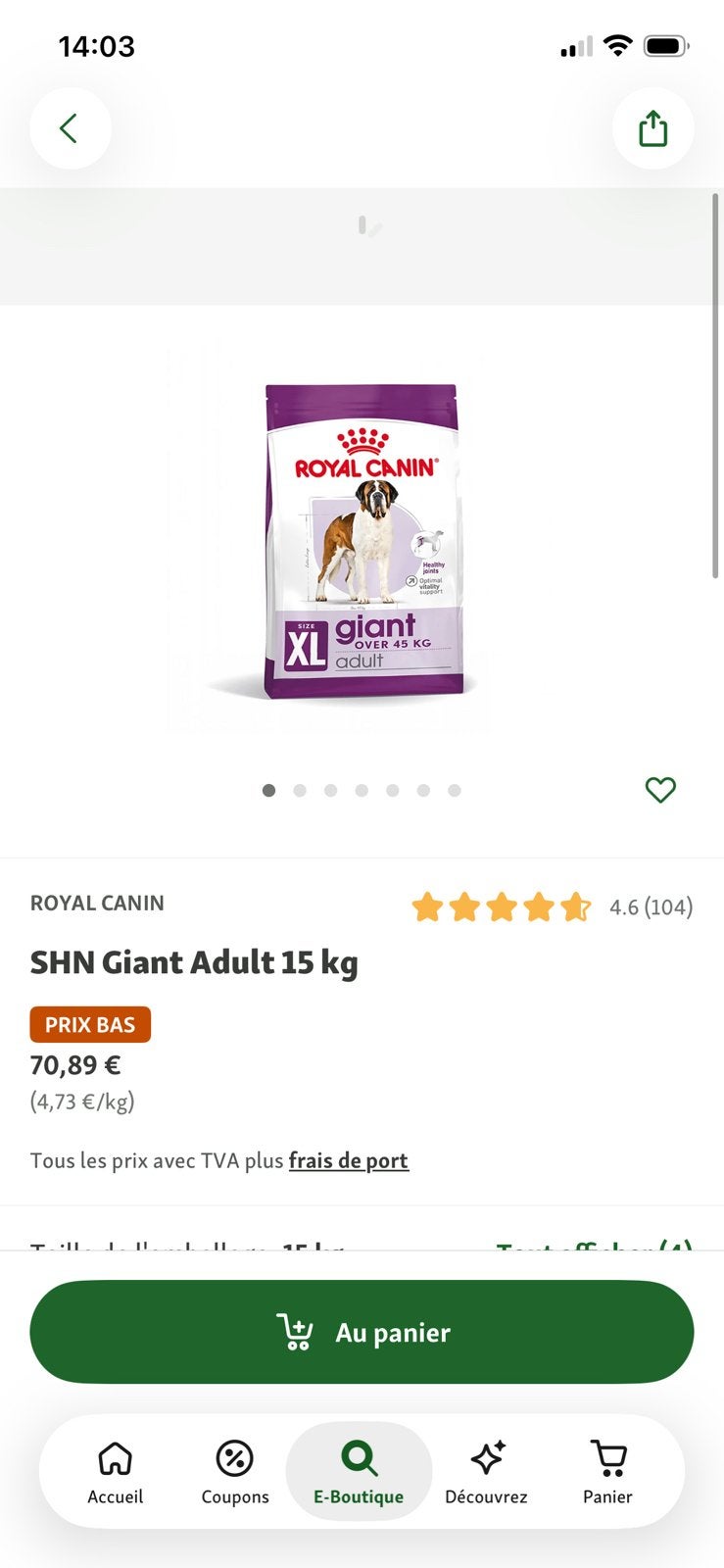 Royal Canin Race Maxi droogvoer, Ophalen, Zo goed als nieuw