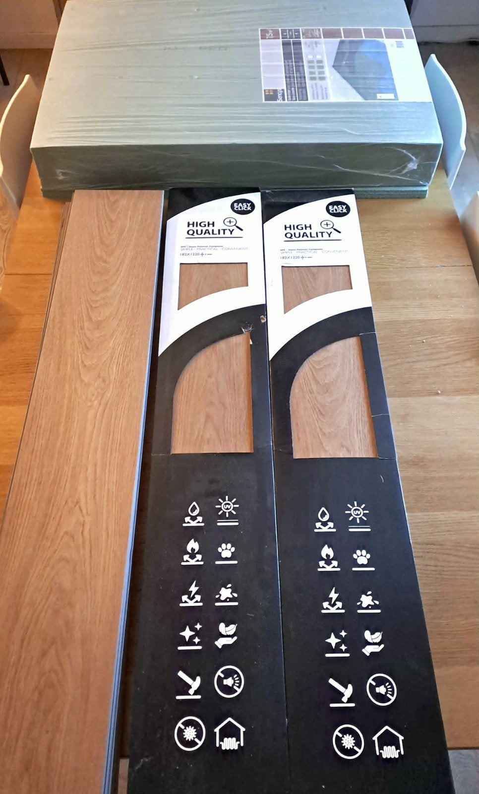 10m2 easy kliklaminaat + ondervloer, Doe-het-zelf en Bouw, Ophalen, Laminaat