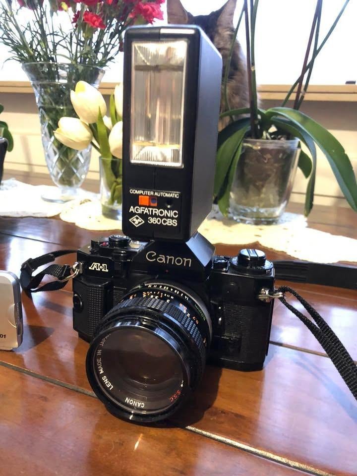 camera Canon A-1, Ophalen of Verzenden, Gebruikt, Compact, Canon