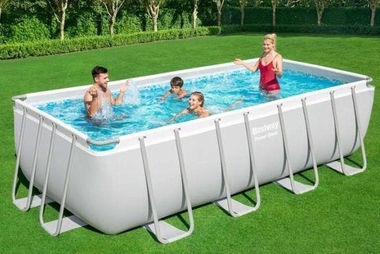 Bestway zwembad power steel rechthoek 412 x 201 x 132, Tuin en Terras, Zwembaden, Gebruikt, 200 tot 300 cm, Rechthoekig, Ophalen
