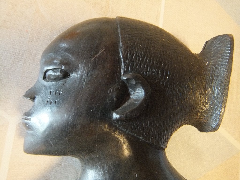 afrikaanse, Antiek en Kunst, Hout, Gesneden, Afrika, 42 cm