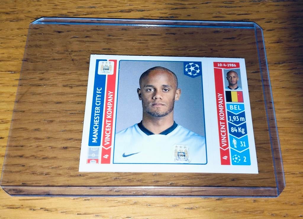 Panini sticker Vincent Kompany CL 2014-2015, Ophalen of Verzenden