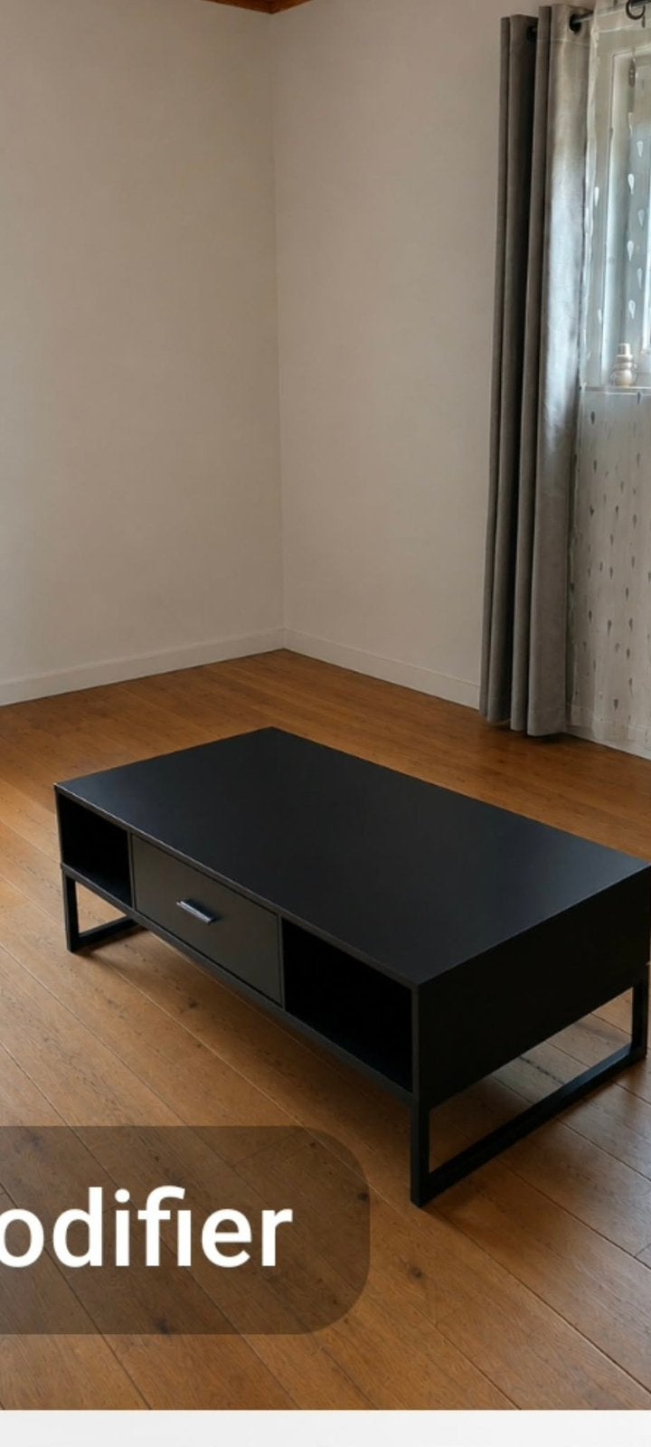 Tables de salon noir, Maison & Meubles, Tables | Tables de salon, 100 à 150 cm, Comme neuf, Enlèvement, 50 à 100 cm