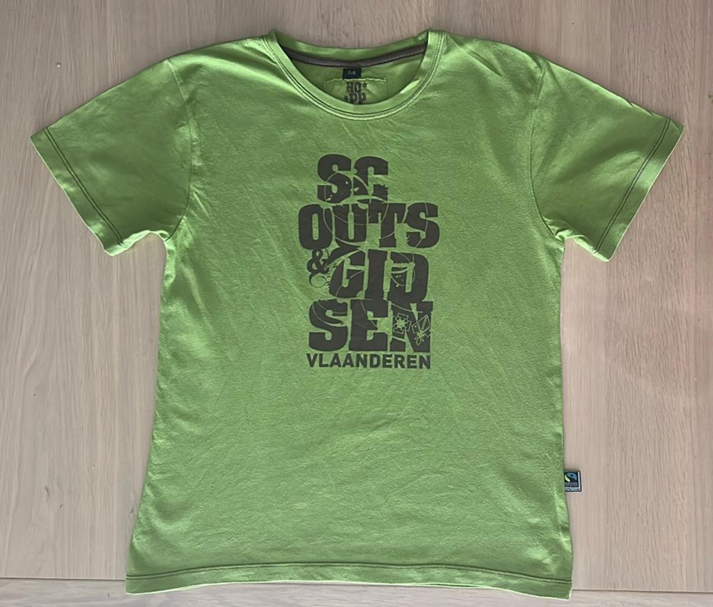 T-shirt scouts en gidsen maat 122/128, Kinderen en Baby's, Ophalen of Verzenden, Zo goed als nieuw, Jongen of Meisje, Shirt of Longsleeve