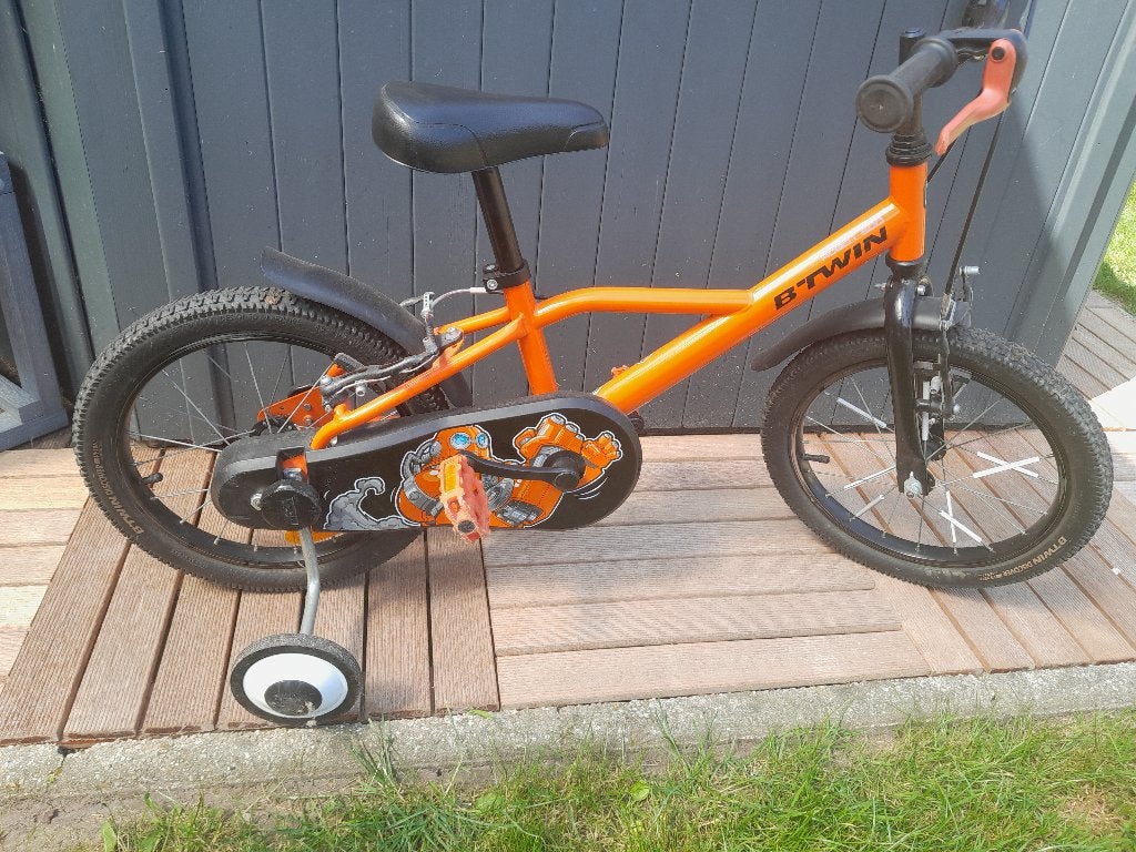 Kinderfiets - B-Twin - Robot 500-model, Ophalen, B-Twin Decathlon, Zijwieltjes, 16 tot 20 inch