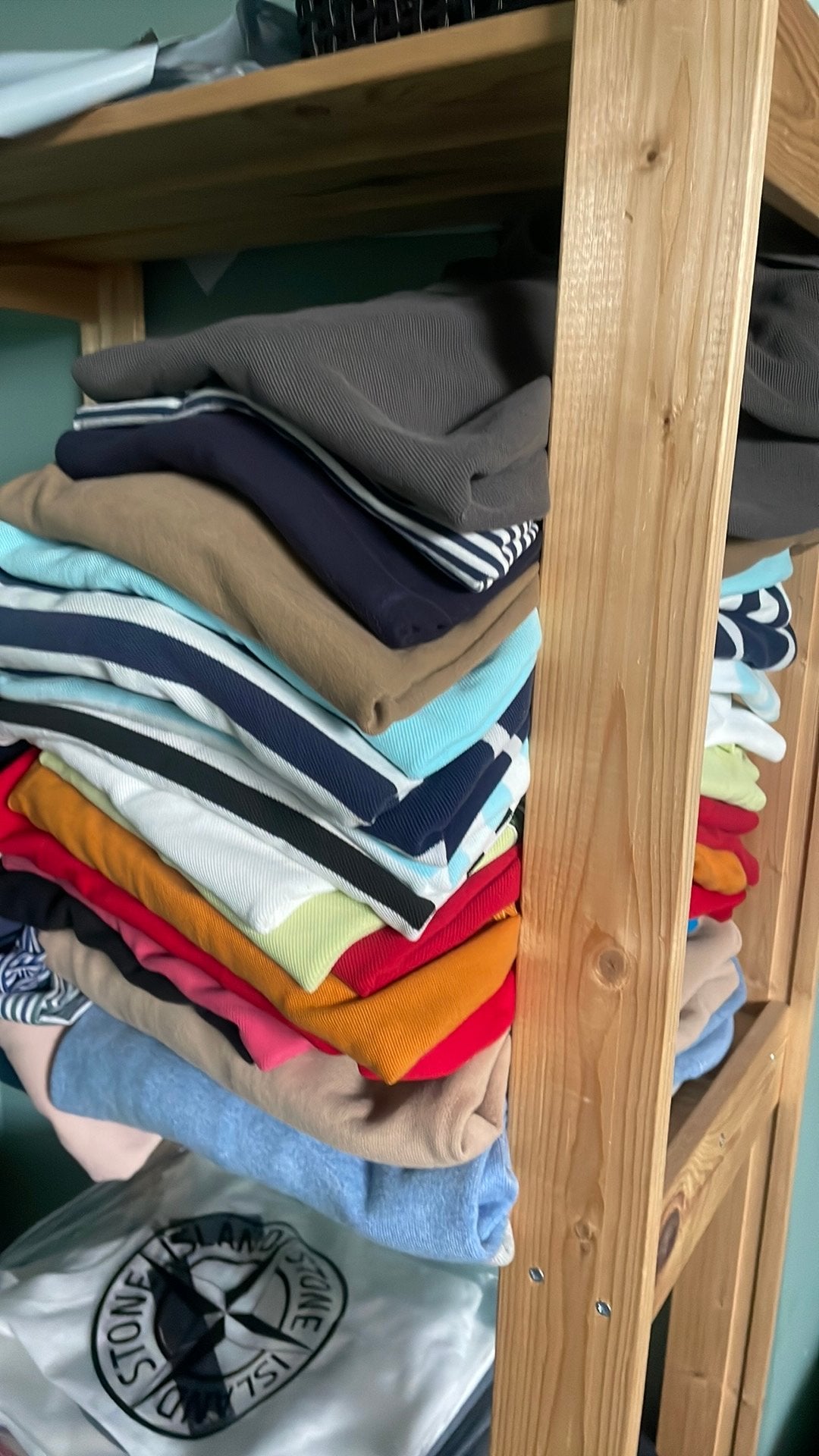 21 polos (ralph lauren, lacoste, …), Envoi, Porté, Taille 48/50 (M), Multicolore