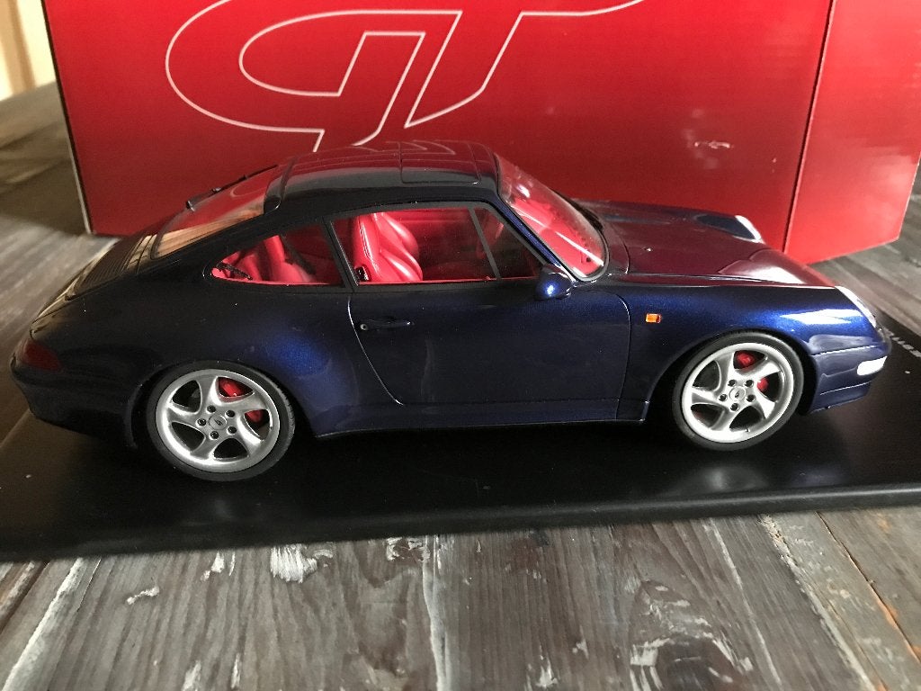 porsche 993 4s 1:18 gt spirit, Ophalen of Verzenden, Zo goed als nieuw, Auto