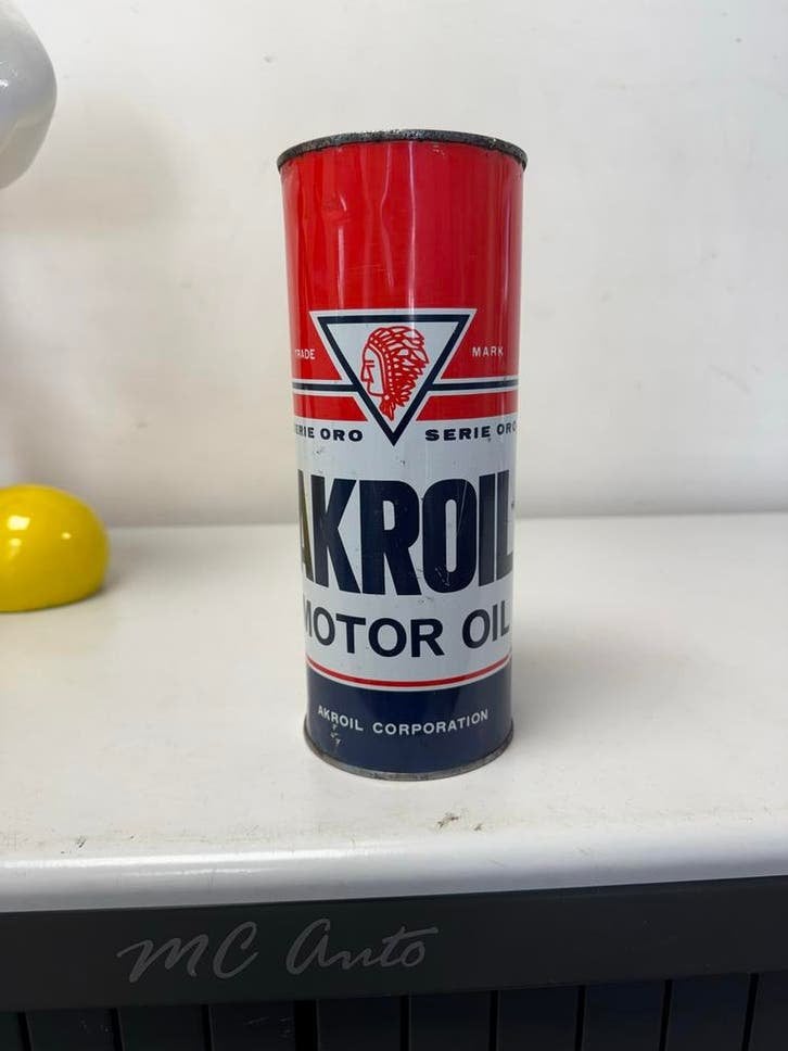 AKROIL zeldzaam olie blik, Verzamelen