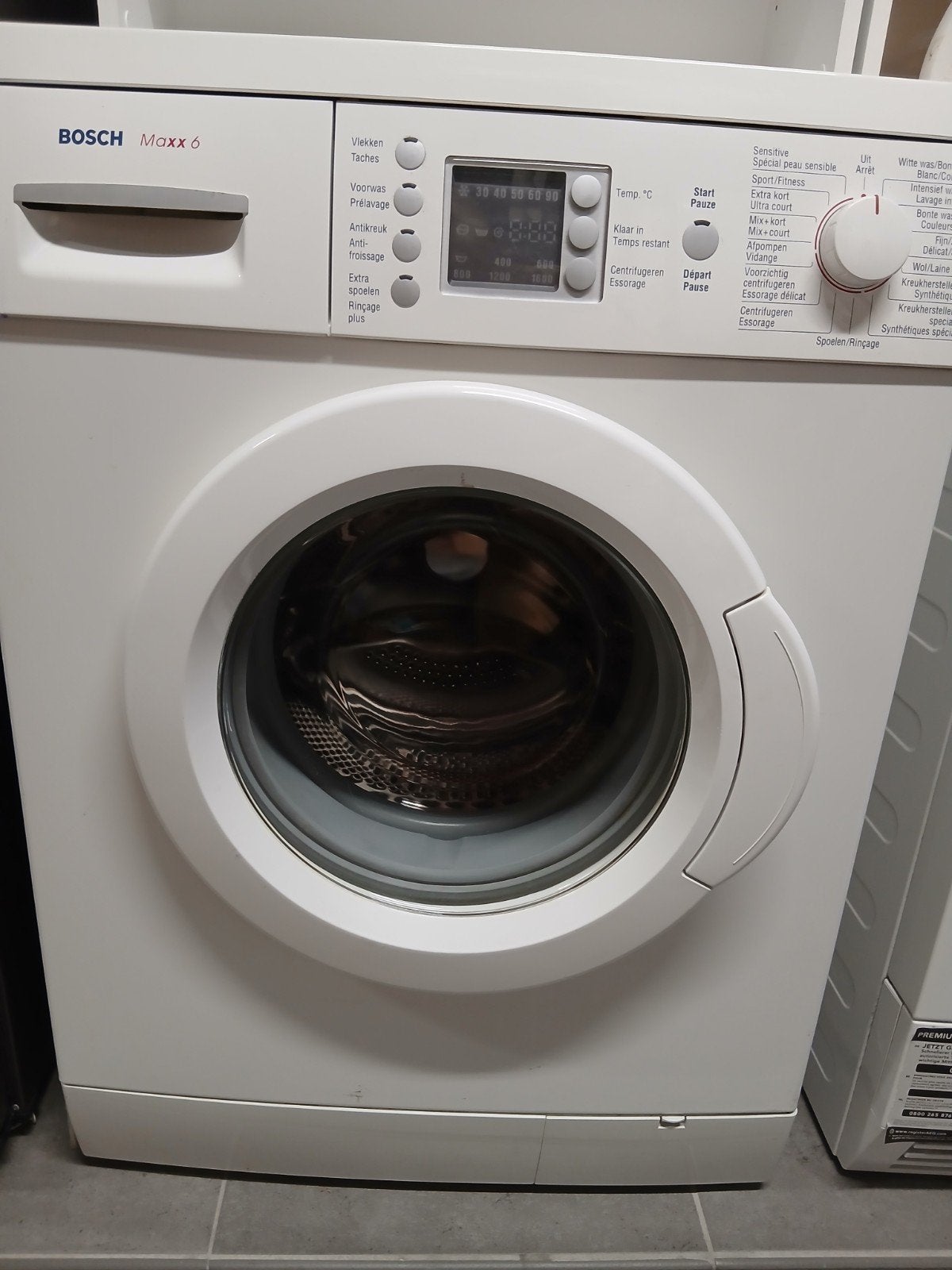 Machine à laver Bosch Maxx 6, Electroménager, Lave-linge, 6 à 8 kg, Classe énergétique A ou plus économe, 85 à 90 cm, 1600 tours ou plus