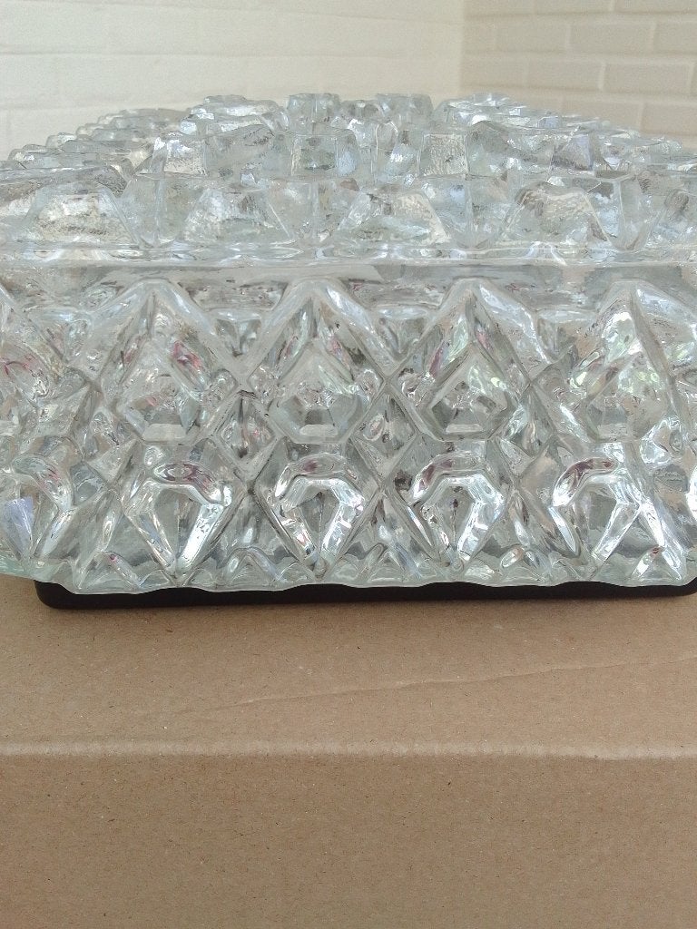 Plafonnier vintage, Enlèvement ou Envoi, Utilisé, Verre