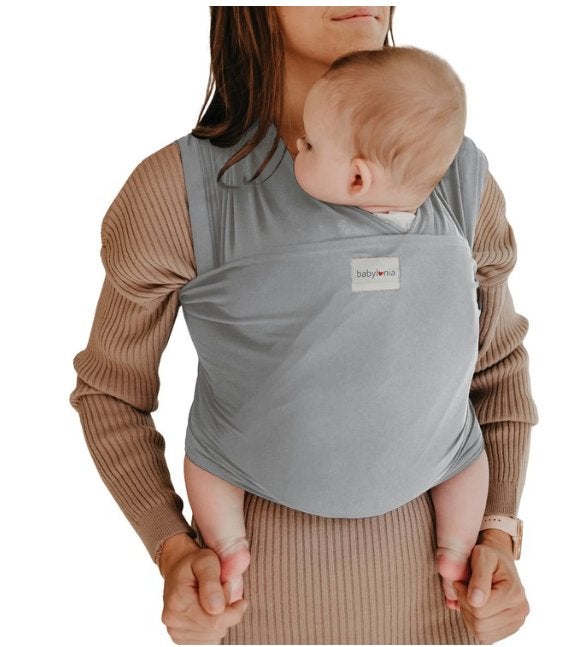 Blauwe draagdoek baby Babylonia, Kinderen en Baby's, Babydragers en Draagdoeken, Draagdoek, Gebruikt, Buik, Rug of Zij, Ophalen