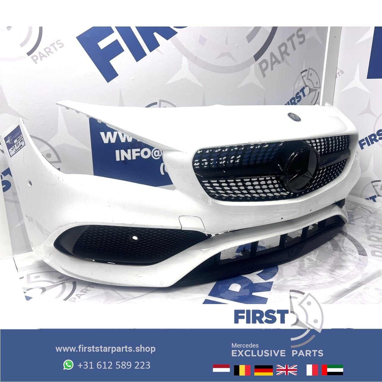 W117 AMG PAKKET VOORBUMPER CLA Facelift AMG bumper W117 comp, Utilisé, -, Avant, -