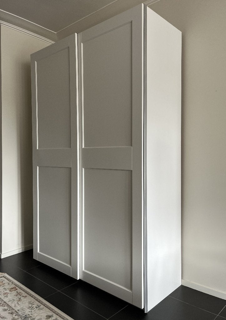 Armoire - Penderie Ikea Pax 150Lx58Px236H, Teck, Armoire Penderie Blanche en Bois Ikea Pax, Comme neuf, 100 à 150 cm