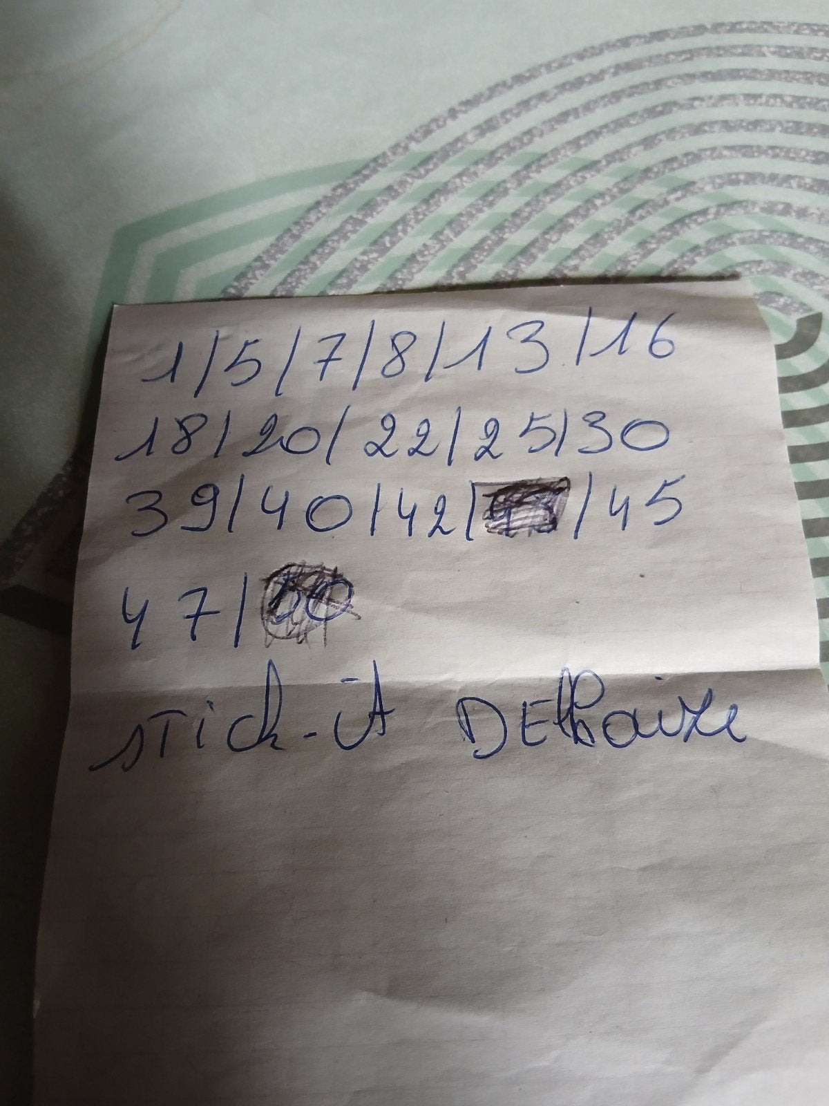 Wie heeft deze stickers van de delhaize nog?, Enlèvement