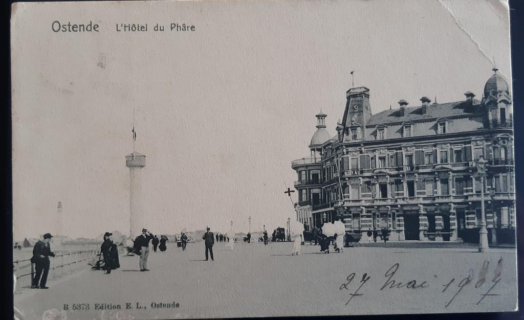 OSTENDE OOSTENDE hotel du PHARE 1905, Verzamelen, Ophalen of Verzenden
