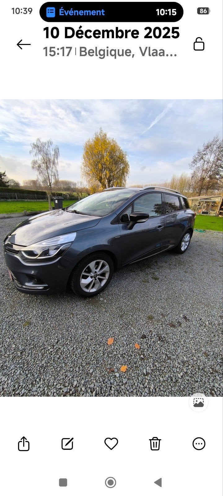 clio 4 Grandtour 1.2 essence, 2018 , 87000km , Euro 6d, Cruise Control, Achat, Euro 6, Boîte manuelle