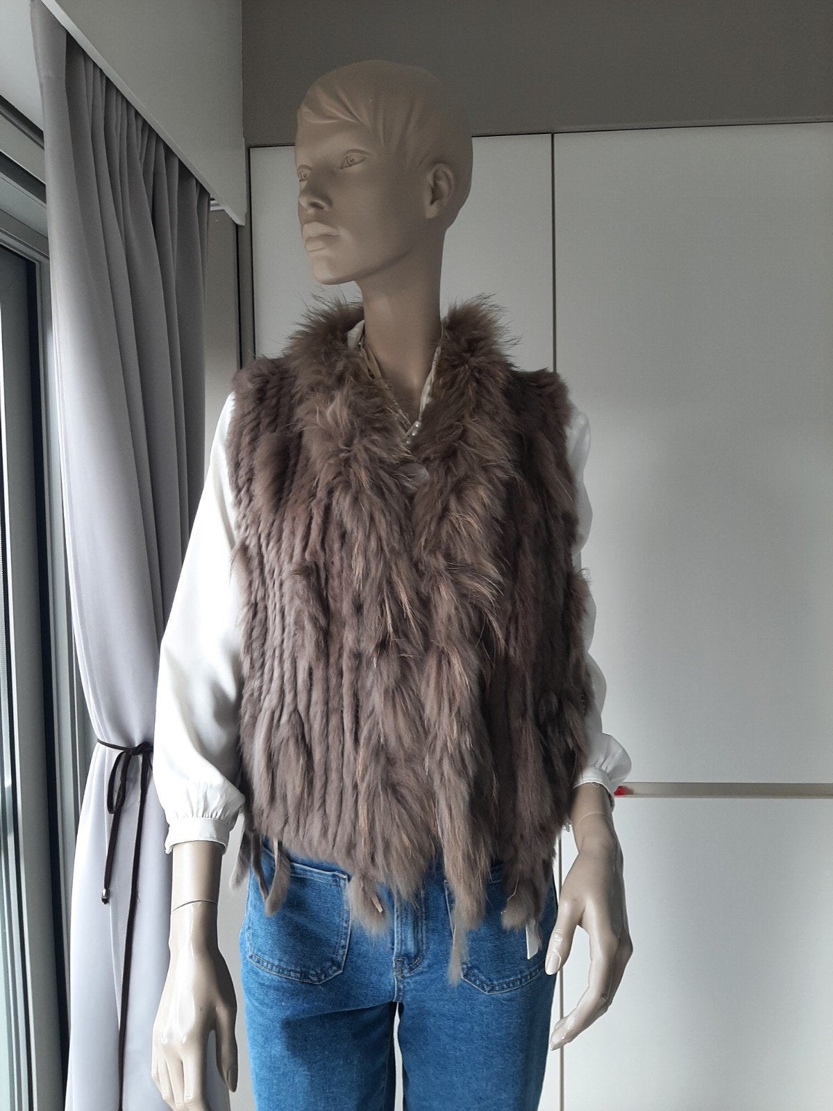 Bodywarmer met label en wat donkerder Kleur dan de vorige bo, Kleding | Dames, Ophalen of Verzenden, Maat 38/40 (M), Bruin