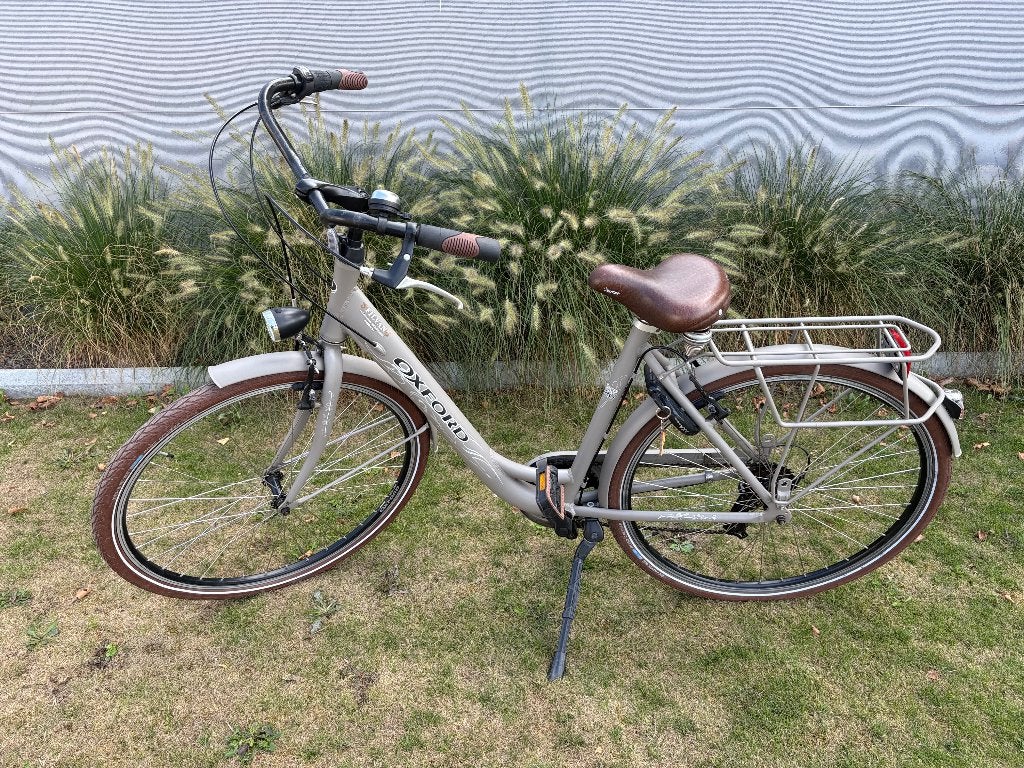 Mooie damesfiets, Oxford, kleur Beige mat, Fietsen en Brommers, Gebruikt, Velgrem, 47 tot 50 cm, Versnellingen