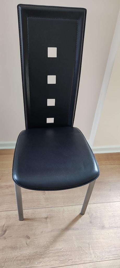 4 chaises, Ophalen, Gebruikt, Zwart, Vier
