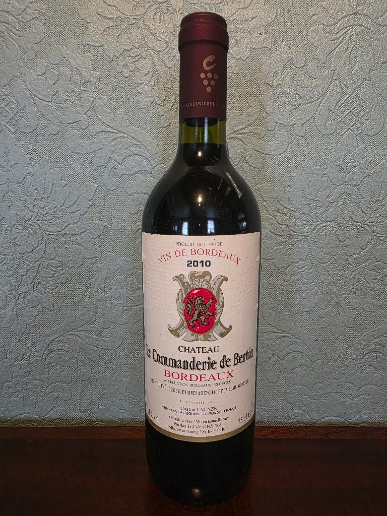 LOT Bordeaux Château La Commanderie de Bertin 2010, Neuf, Enlèvement, Vin rouge, France