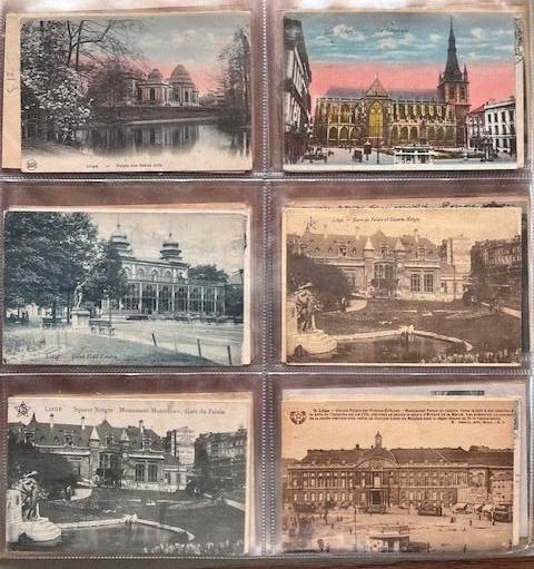 Oude postkaarten Luik, Ophalen, 1920 tot 1940, Gelopen, Luik