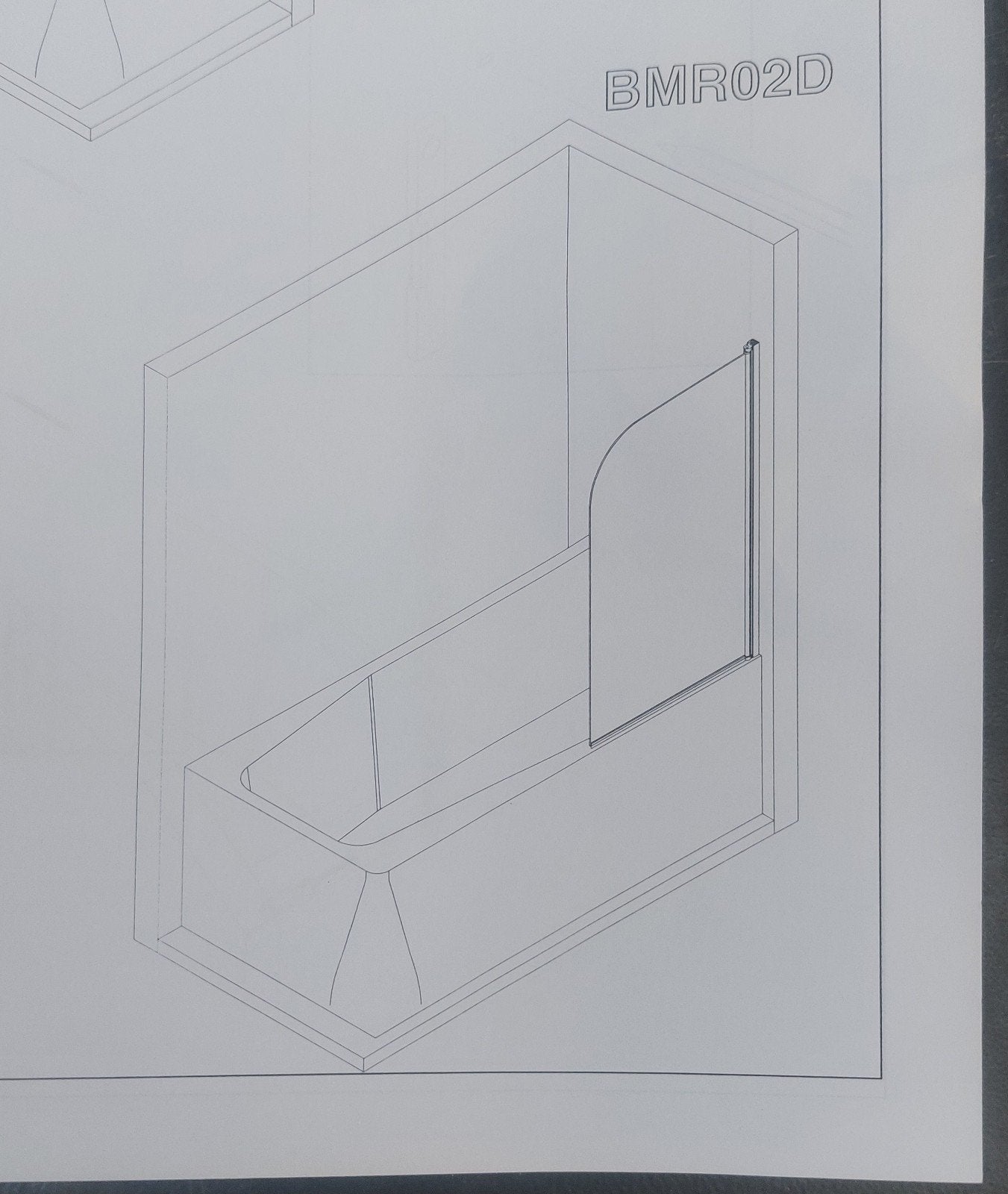 Paroi de baignoire, Bricolage & Construction, Sanitaire, Neuf, Inconnu, Inconnu, Verre