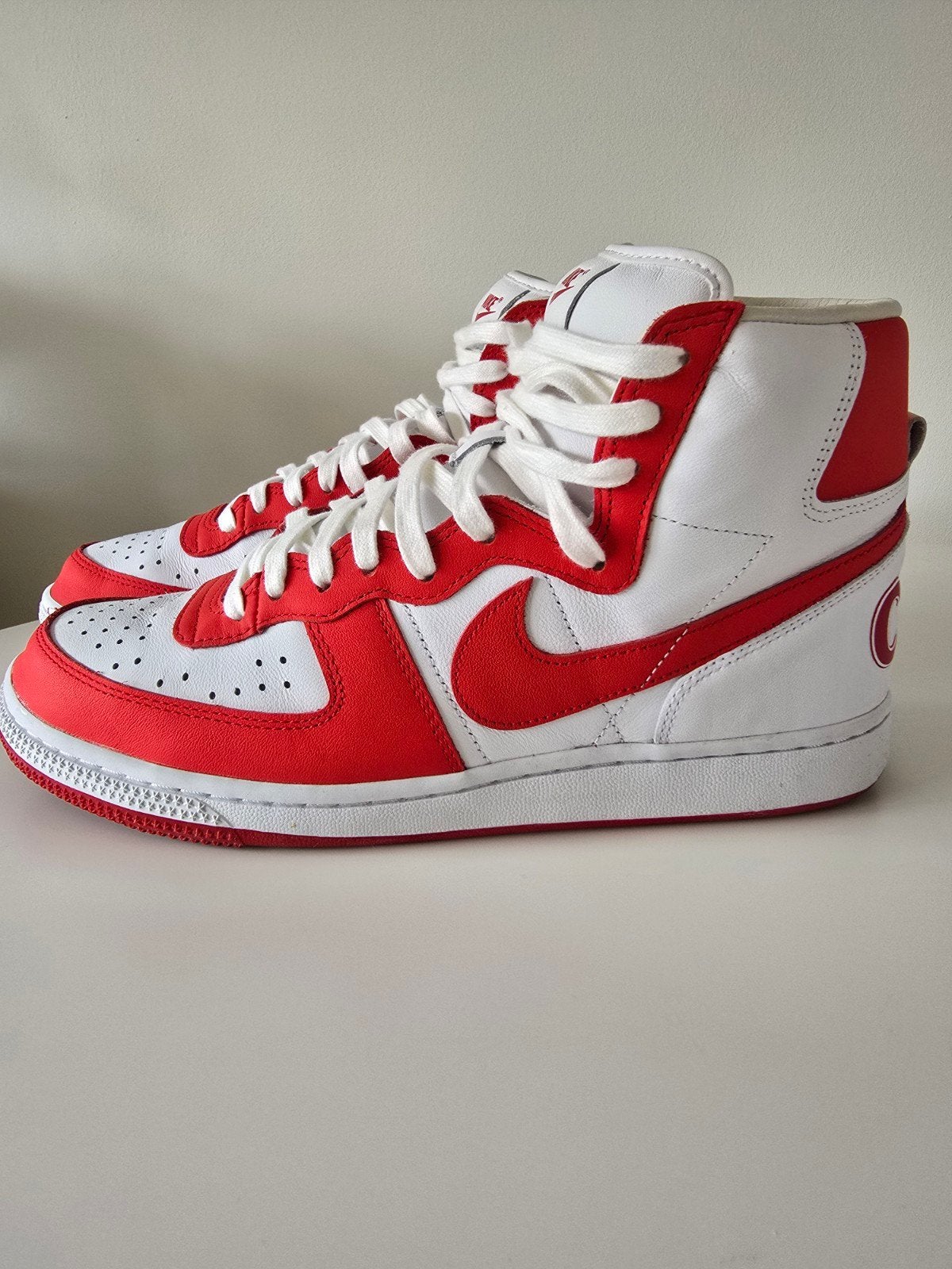 Nike x Comme des Garçons Terminator 44, Nike, Porté, Blanc, Baskets
