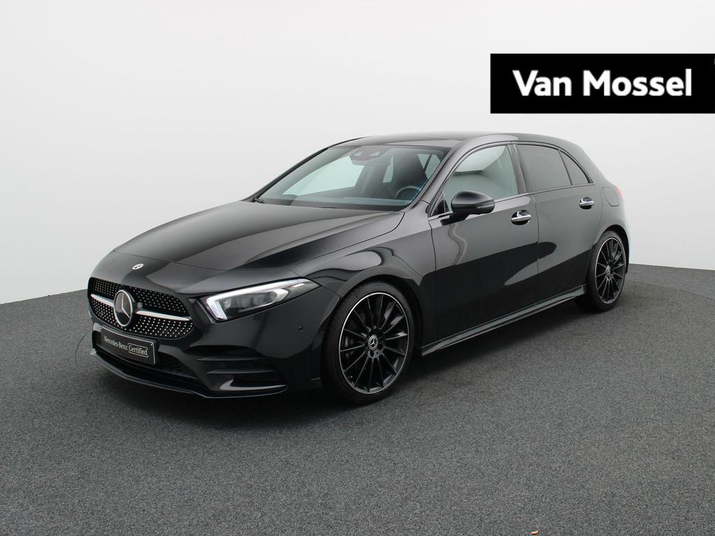 Mercedes-Benz A 200 AMG Line + PANORAMISCH DAK + MULTIBEAM L, Stof, 4 cilinders, Zwart, 120 kW