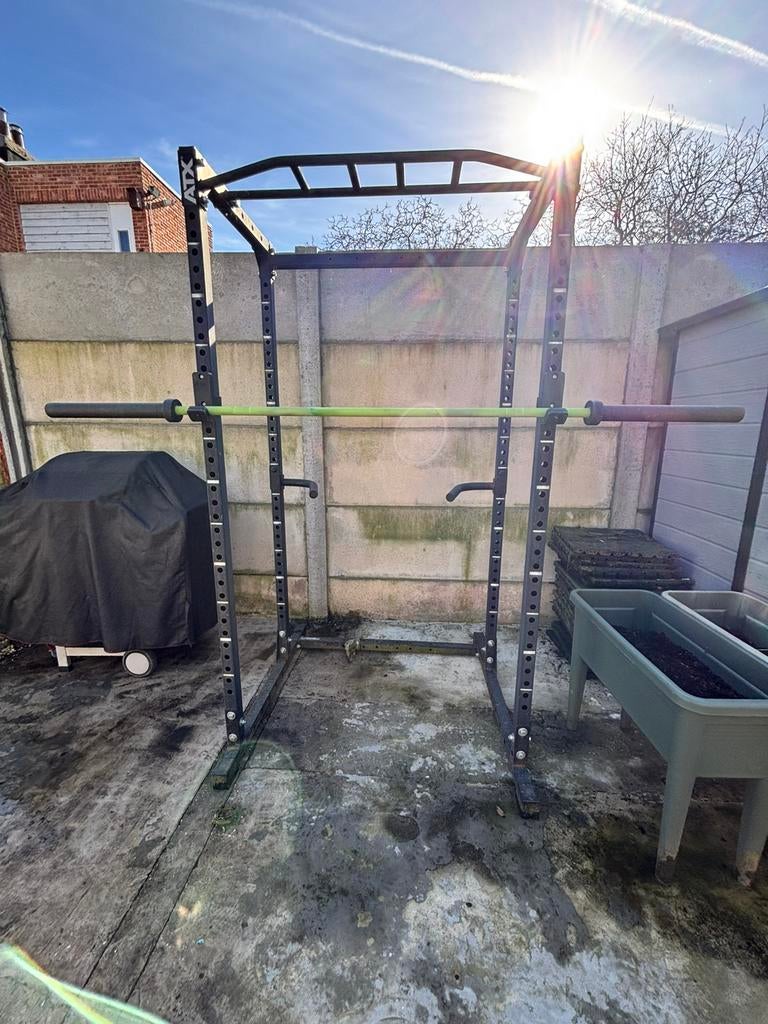 ATX 500 powerrack en barbell 20kg, Sport en Fitness, Fitnessapparatuur, Ophalen, Gebruikt, Aluminium, Krachtstation