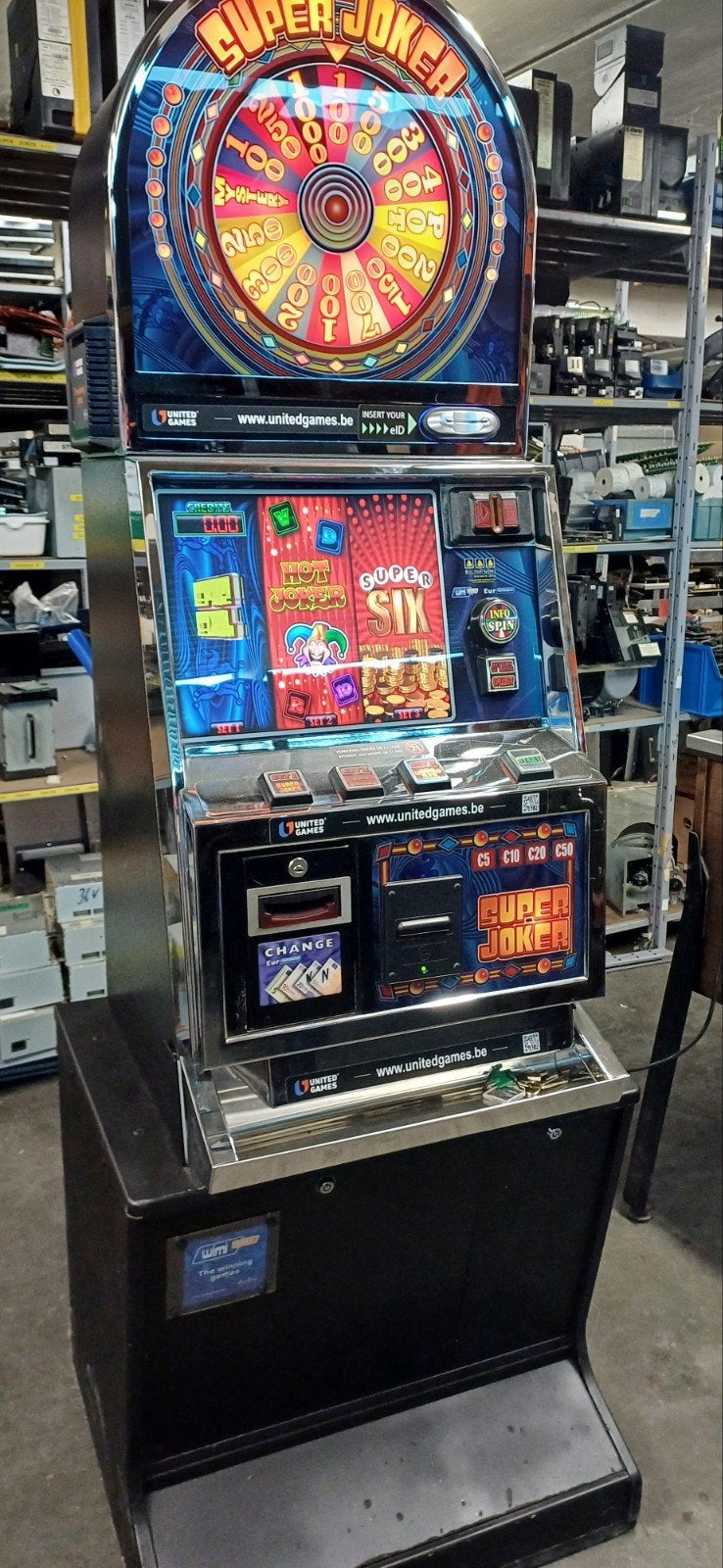 Mooie SUPER JOKER slots gokkast, Enlèvement