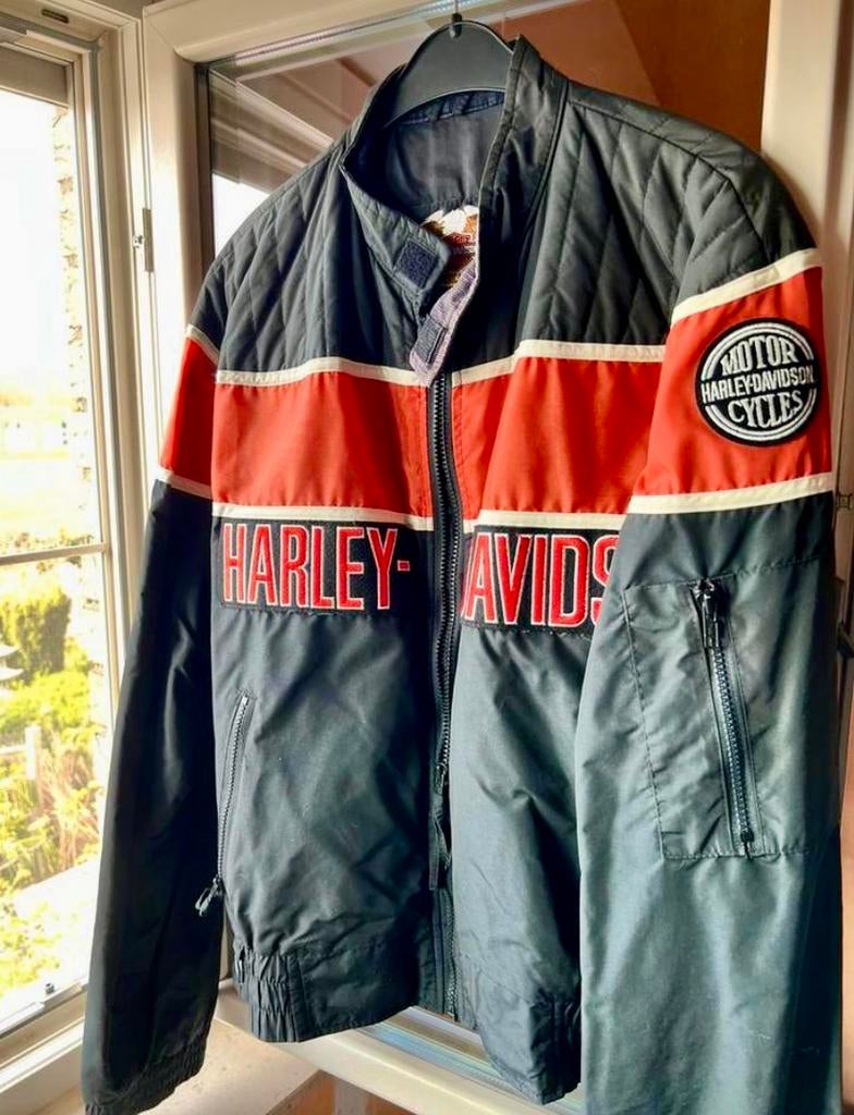 Harley davidson jas heren large, Motoren, Kleding | Motorkleding, Ophalen