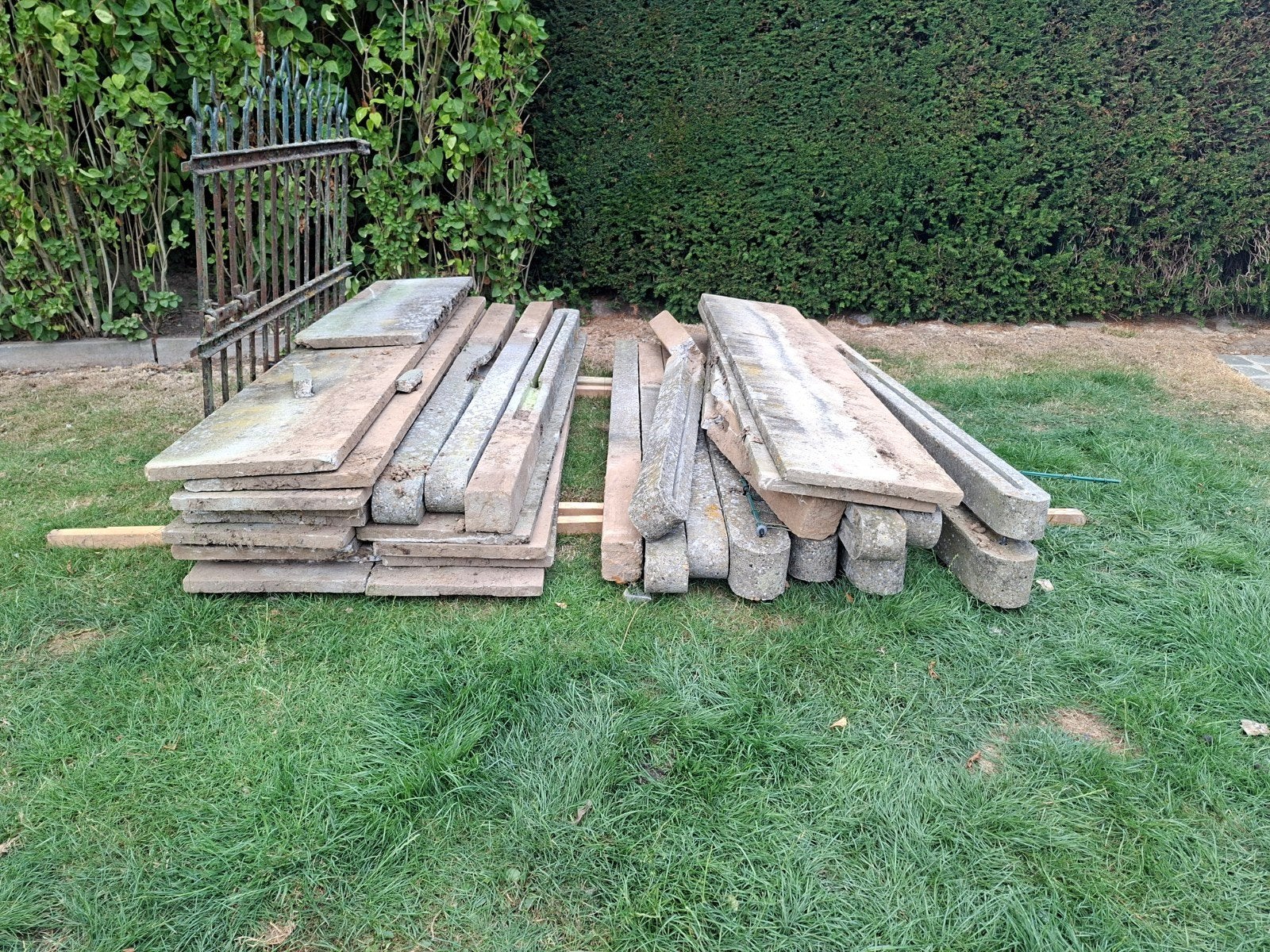 Betonnen omheining - gratis afhalen, Ophalen