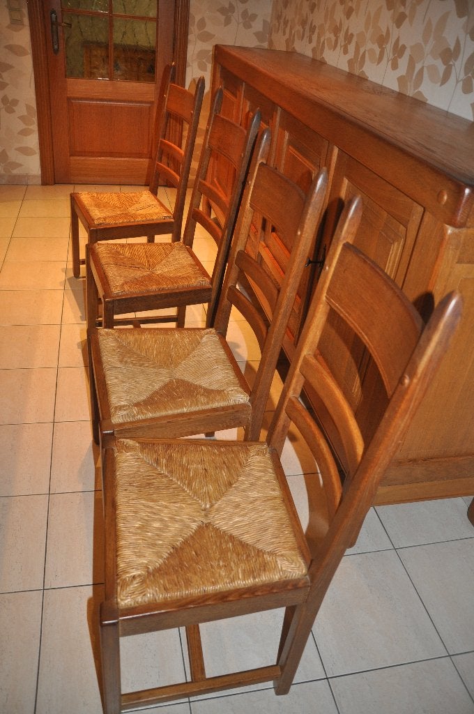 stoelen, Huis en Inrichting, Stoelen, Ophalen, Gebruikt, Bruin, Rustiek