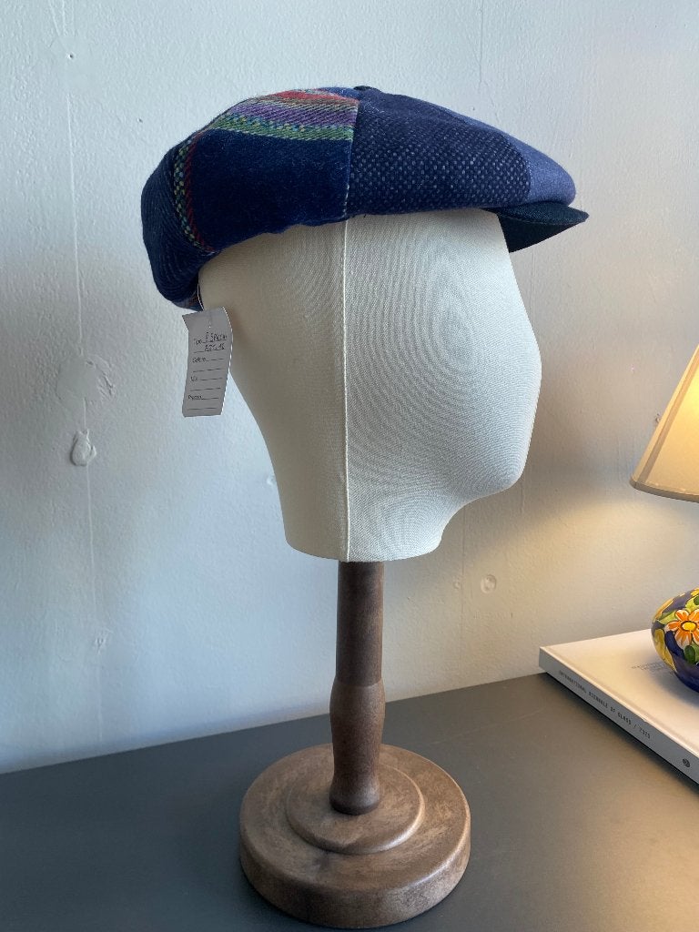 Prachtige patchwork flat cap – 8 panelen – Made in Italy, Kleding | Heren, Hoeden en Petten, Verzenden, Nieuw, 57 cm (M, 7⅛ inch) of minder