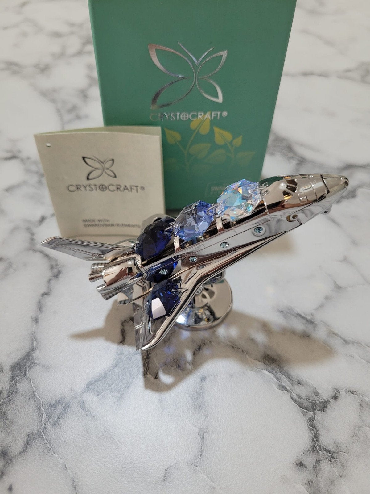 Figurine Navette Spatiale Crystocraft Cristaux Swarovski, Enlèvement ou Envoi, Neuf, Figurine