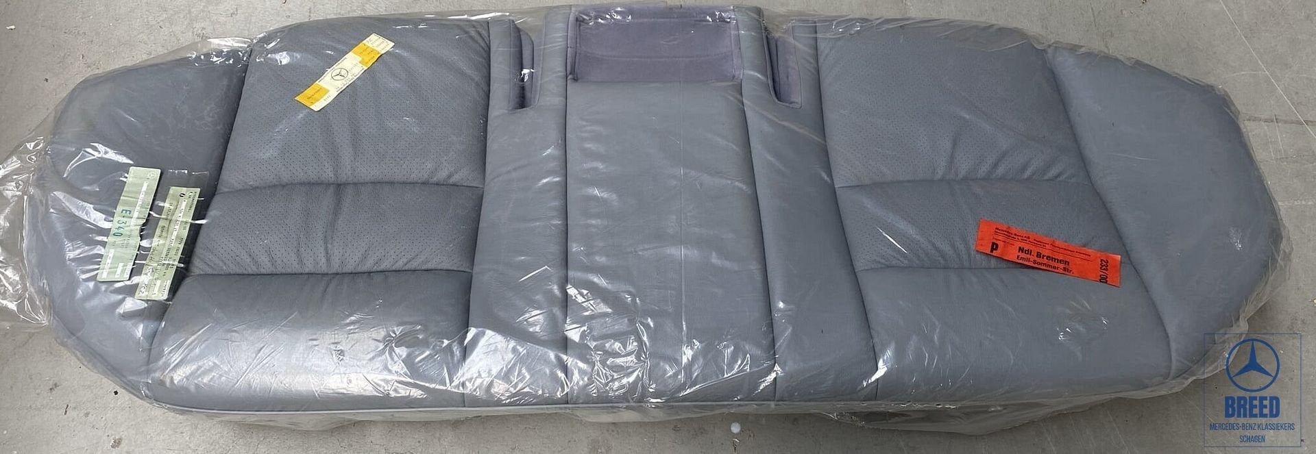 NOS zitting achterbank leder grijs voor Mercedes-Benz W124, Auto-onderdelen, Interieur en Bekleding, Mercedes-Benz, Nieuw, Ophalen