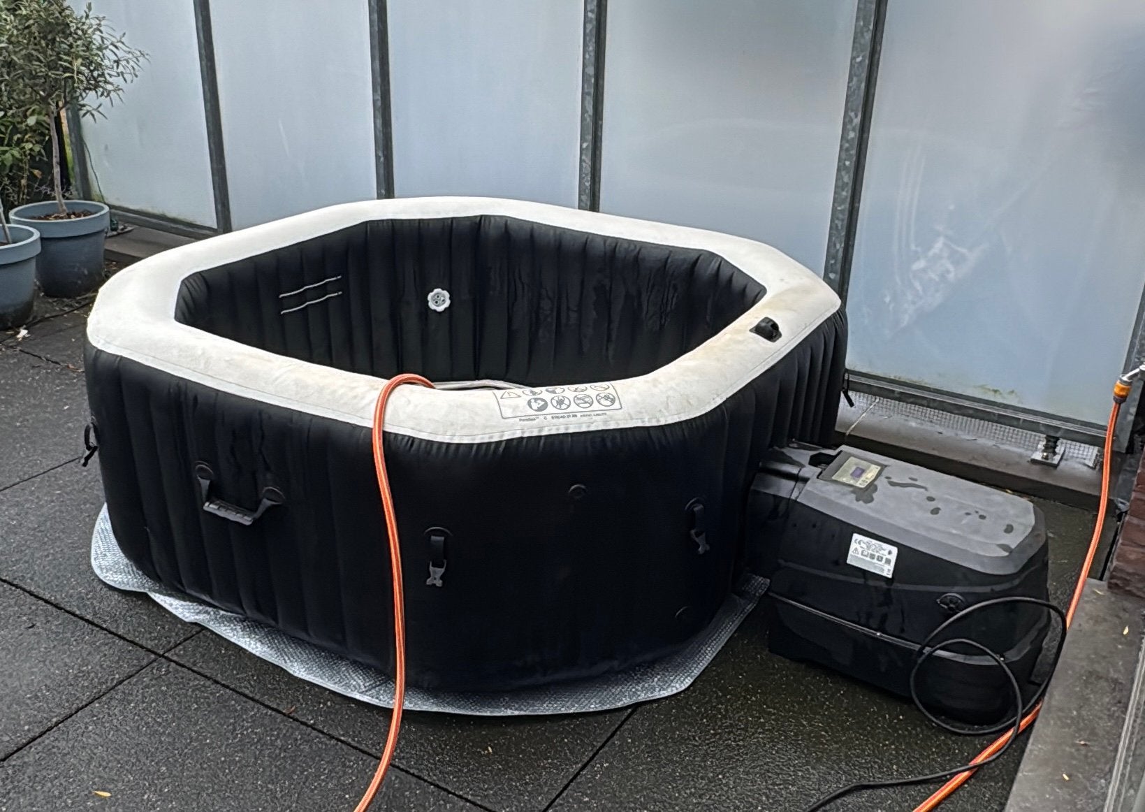Intex Pure Spa Jet & Bubble Deluxe, Jardin & Terrasse, Enlèvement, Comme neuf, Couverture, Gonflable