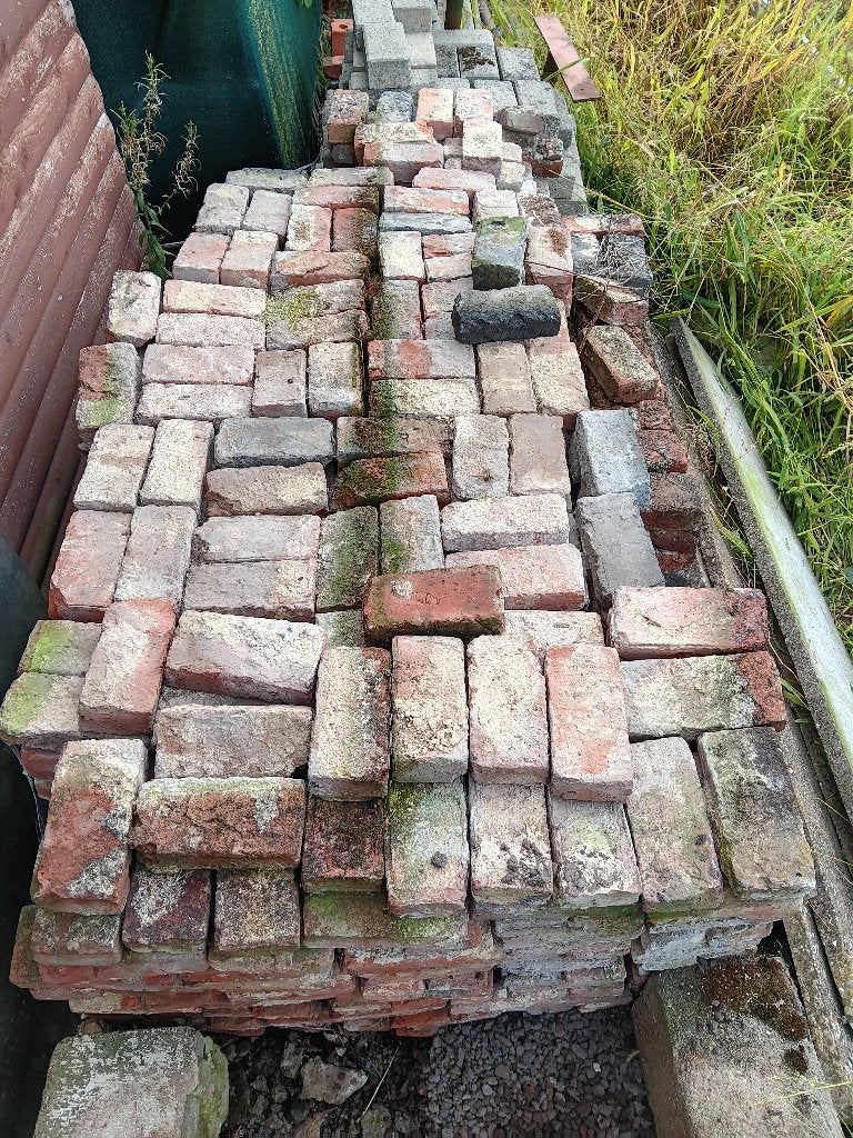 oude baksteen, Enlèvement, Utilisé, Briques